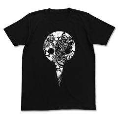 EVANGELION　使徒フラワーパターンTシャツ/BLACK-XL