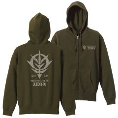 機動戦士ガンダム　ジオン公国軍 ジップパーカー ヴィンテージVer　MOSS-L