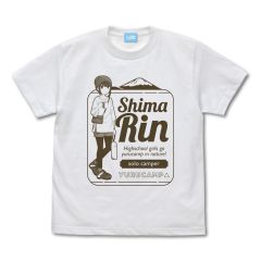 『ゆるキャン△』　描き下ろし 夏キャン志摩リン Tシャツ/WHITE-XL