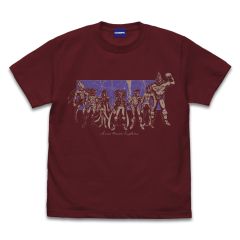 遊☆戯☆王ZEXAL　バリアン七皇 Tシャツ/BURGUNDY-XL