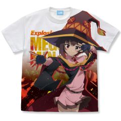 この素晴らしい世界に爆焔を！　めぐみん フルグラフィックTシャツ 爆焔Ver.　WHITE-XL