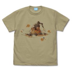 この素晴らしい世界に爆焔を！　めぐみんの帽子 Tシャツ　SAND KHAKI-XL