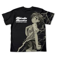 とある科学の超電磁砲　御坂美琴Ｔシャツ/BLACK-XL