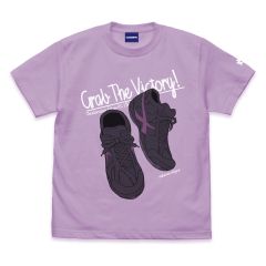 ハイキュー!!　牛島若利 シューズTシャツ/LIGHT PURPLE-XL