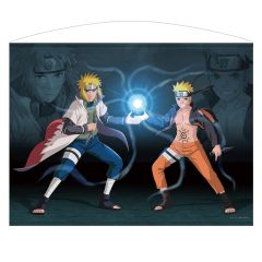 NARUTO-ナルト- 疾風伝　描き下ろし うずまきナルト＆波風ミナト 100cmタペストリー