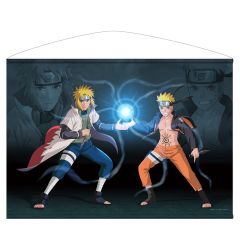 NARUTO-ナルト- 疾風伝　描き下ろし うずまきナルト＆波風ミナト B2タペストリー