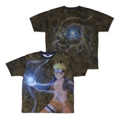 NARUTO-ナルト- 疾風伝　描き下ろし うずまきナルト 両面フルグラフィックTシャツ/XL