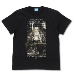 月姫 -A piece of blue glass moon-　真祖の姫アルクェイド・ブリュンスタッド Tシャツ 空想具現化ver./BLACK-XL