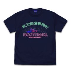 超探偵事件簿 レインコード　夜行探偵事務所 Tシャツ/NAVY-XL