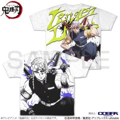 アニメ「鬼滅の刃」　宇髄天元 両面フルグラフィックTシャツ/XL