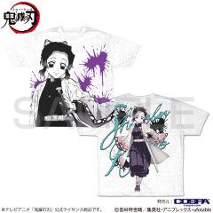 アニメ「鬼滅の刃」　胡蝶しのぶ 両面フルグラフィックTシャツ/XL