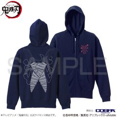 アニメ「鬼滅の刃」　宇髄天元 日輪刀 ジップパーカー/NAVY-XL