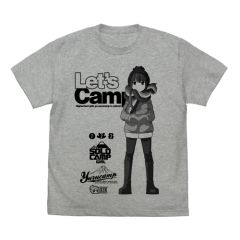 『ゆるキャン△』　志摩リン Tシャツ/MIX GRAY-XL