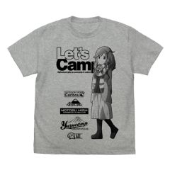 『ゆるキャン△』　犬山あおい Tシャツ/MIX GRAY-XL