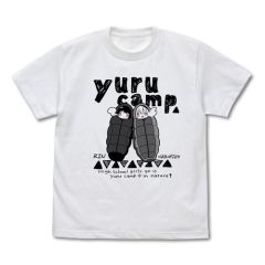 『ゆるキャン△』　リン＆なでしこシュラフ Tシャツ/WHITE-M