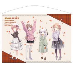 スロウスタート　花名＆たまて＆栄依子＆冠 横型B2タペストリー 秋の私服Ver.