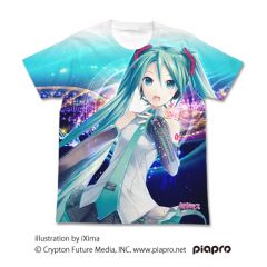 初音ミク V3　初音ミク V3 フルグラフィックTシャツ ver.2.0/WHITE-XL