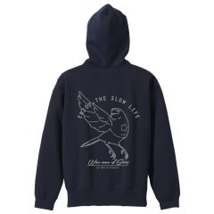 「佐々木とピーちゃん」　ピーちゃん ジップパーカー/NAVY-XL