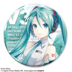 初音ミクシリーズ　初音ミク V3 缶バッジ