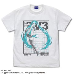 初音ミクシリーズ　初音ミク V3 Tシャツ Ver.3.0/WHITE-XL