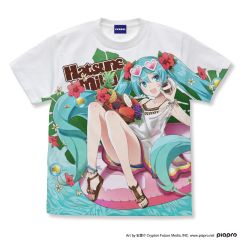 初音ミクシリーズ　初音ミク フルグラフィックTシャツ 安夏 Ver./WHITE-XL