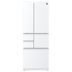 プラズマクラスター搭載フレンチドア冷蔵庫＜ホワイト系＞+標準配送設置サービス　セット