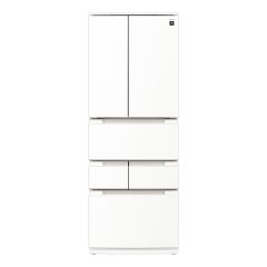 【整備済み再生品】プラズマクラスター搭載フレンチドア冷蔵庫＜ホワイト系＞+標準配送設置サービス　セット