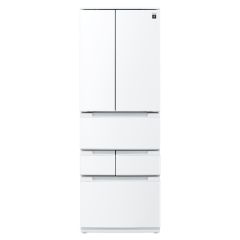 プラズマクラスター搭載フレンチドア冷蔵庫＜ホワイト系＞+標準配送設置サービス　セット