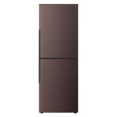 【整備済み再生品】プラズマクラスター搭載ボトムフリーザー冷蔵庫＜ブラウン系＞+標準配送設置サービス　セット