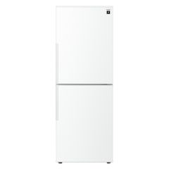 プラズマクラスター搭載ボトムフリーザー冷蔵庫＜ホワイト系＞+標準配送設置サービス　セット