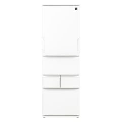 プラズマクラスター搭載どっちもドア冷蔵庫＜ホワイト系＞+標準配送設置サービス　セット