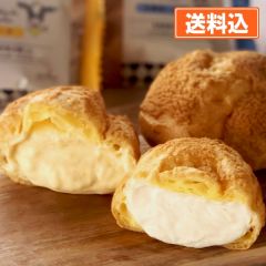 じっくり窯焼きクッキーシューセット（カスタード・北海道ミルク 各6個）