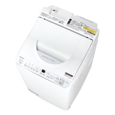 シャープ公式通販】 タテ型洗濯乾燥機＜ホワイト系＞+標準配送設置 