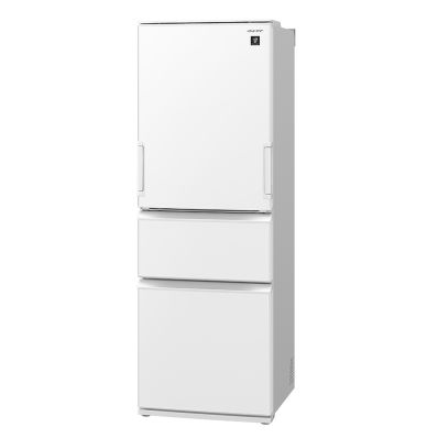 プラズマクラスター搭載どっちもドア冷蔵庫＜ホワイト系＞+標準配送設置サービス　セット
