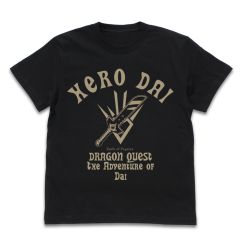 ドラゴンクエスト ダイの大冒険　勇者ダイの「パプニカのナイフ」Tシャツ　BLACK-XL