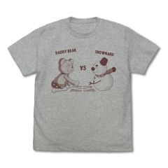 ちはやふる3　ダディベアvsスノー丸 Tシャツ/MIX GRAY-XL
