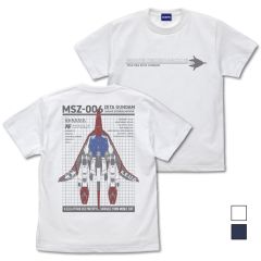 機動戦士Zガンダム　描き下ろし ウェイブライダー Tシャツ/WHITE-XL