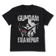 機動戦士ガンダム00　ガンダムエクシアリペア ヘッド Tシャツ/BLACK-XL