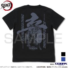 アニメ「鬼滅の刃」　音の呼吸 宇髄天元 Tシャツ/BLACK-XL