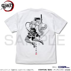 アニメ「鬼滅の刃」　甘露寺蜜璃 Tシャツ/WHITE-XL