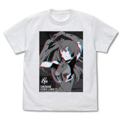 EVANGELION　式波・アスカ・ラングレー グラフィックTシャツ/WHITE-S