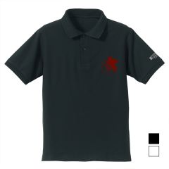 EVANGELION　NERV 刺繍ポロシャツ/BLACK-L