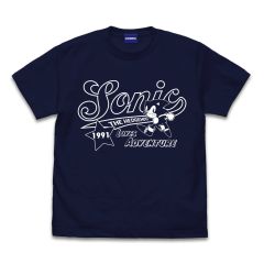 ソニック・ザ・ヘッジホッグ　ソニック アメリカン Tシャツ/NAVY-XL