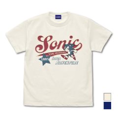 ソニック・ザ・ヘッジホッグ　ソニック アメリカン Tシャツ/VANILLA WHITE-XL