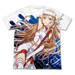ソードアート・オンライン　SAOアスナフルグラフィックTシャツ/WHITE-XL