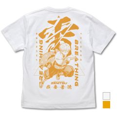 アニメ「鬼滅の刃」　雷の呼吸 我妻善逸 Tシャツ/WHITE-XL