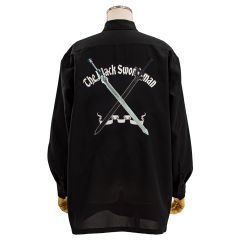 ソードアート・オンライン　黒の剣士 刺繍シャツ/BLACK-XL