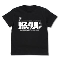 『ゆるキャン△』　野クル Tシャツ/BLACK-XL