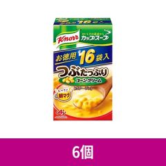 味の素 クノール カップスープ つぶたっぷりコーンクリーム 16袋入 ×6