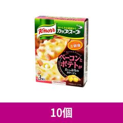 クノール カップスープ ベーコンポテトポタ 3袋 ×10